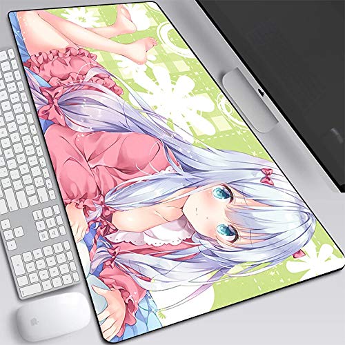 (900X400X3Mm) Non Slip Mouse Pad Mouse Pad Cute Sexy Girl Pad Mouse Rubber Animation Koizumi Sagittal Diagram Mouse Pad Game Console Keyboard Computer Pad Boy Girl Pad