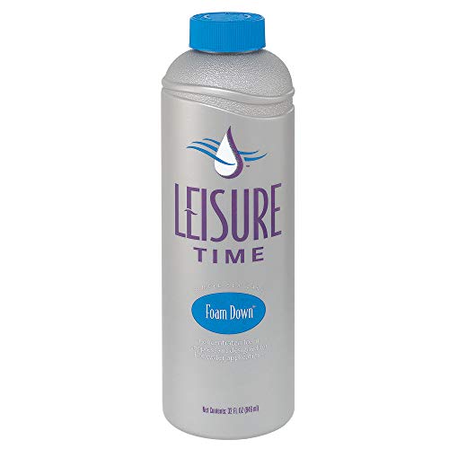 Leisure Time 30241A Foam Down Cleanser for Spas and Hot Tubs, 32 fl oz (Package may vary)