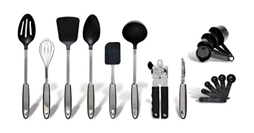 Gibson Home Eclectic 18 Piece Kitchen Tool/Gadget Combo Set, Silver
