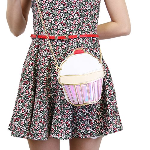 LUI SUI Girls Cupcake Crossbody Handbag Popcorn Hamburger Purse Small Purse Women Cellphone Shoulder Bag | The Storepaperoomates Retail Market - Fast Affordable Shopping