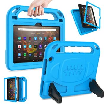 SUPNICE Kids Case for Fire HD 10 & Fire HD 10 Plus Tablet (11th Generation, 2021 Release), with Screen Protector, Lightweight Shockproof Handle Kids Case for Amazon Fire HD 10 2021 Tablet-Blue | The Storepaperoomates Retail Market - Fast Affordable Shopping