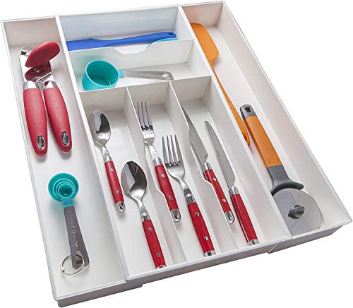 Dial Industries, Inc. Expand-A-Drawer Utensil and Cutlery Organizer Tray