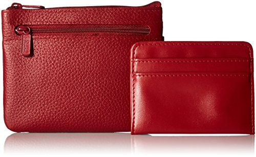 Buxton Large ID Coin/Card Case Wallet, Dark Red, One Size | The Storepaperoomates Retail Market - Fast Affordable Shopping