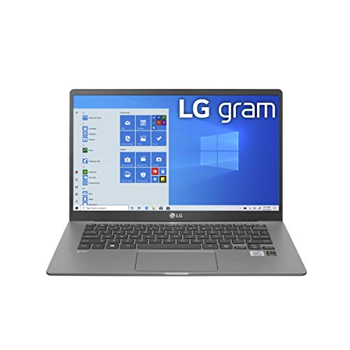 LG Gram Laptop – 14″ Full HD IPS Display, Intel 10th Gen Core i7-1065G7 CPU, 16GB RAM, 512GB M.2 MVMe SSD, Thunderbolt 3, 18.5 Hour Battery Life – 14Z90N (2020)