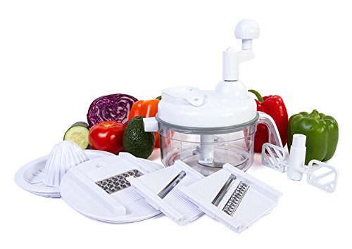 Ultra Chef Express Food Chopper – 7 in 1 Chopper, Mixer, Blender, Whipper, Slicer, Shredder and Juicer