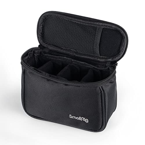 SMALLRIG Mini Camera Storage Bag, Protective Carrying Case, Handbag Box for DJI Action 2 / Follow Focus / LED Light / Microphone, Adjustable Dividers – 3704