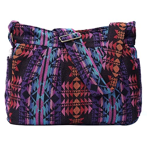Casual Ladies Women Large Durable Fabric Cross Body Hobo Shoulder Messenger Bag Travel Purse Wallet Handbag Tote Bag (Multiple color)