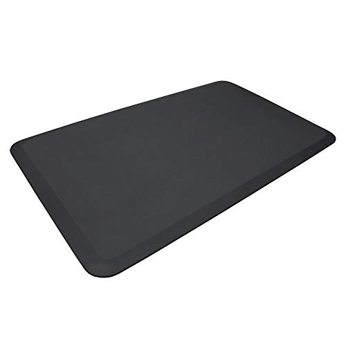 Ergotech Freedom Anti-Fatigue Standing Mat, Perfect for home and office, Restores energy while standing, Ergonomic support to reduce aches and strains, Built to last, 3/4″ Thick, 24×37, Black