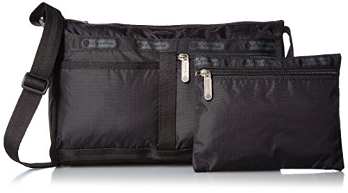 LeSportsac Classic Deluxe Shoulder Satchel Handbag, Black | The Storepaperoomates Retail Market - Fast Affordable Shopping