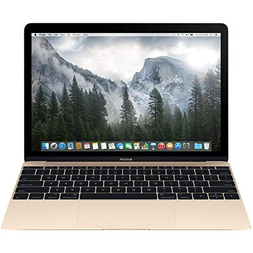 Apple MacBook MK4M2LL/A 12-Inch Laptop with Retina Display 256GB (Gold) – (Renewed)