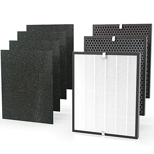 Vegebe AD3000 (1 Year Set) Replacement Filter Combo, Fit for Air Doctor AD3000 Air Purifier with One (1) HEPA Filter, Two (2) Carbon VOC Filters and Four (4) Pre-filters