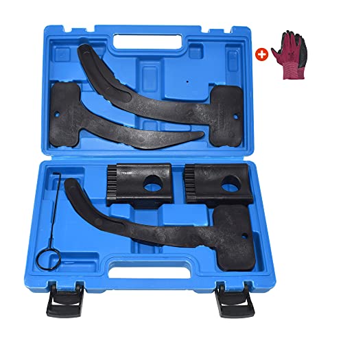 Yuesstloo Camshaft Phaser Timing Chain Lock Tool Kit, Replace 10200A, 10202A, 10369A Compatible with VW Chrysler Jeep Dodge Grand Cherokee Wrangler 3.6L Engine, with Case and Gloves