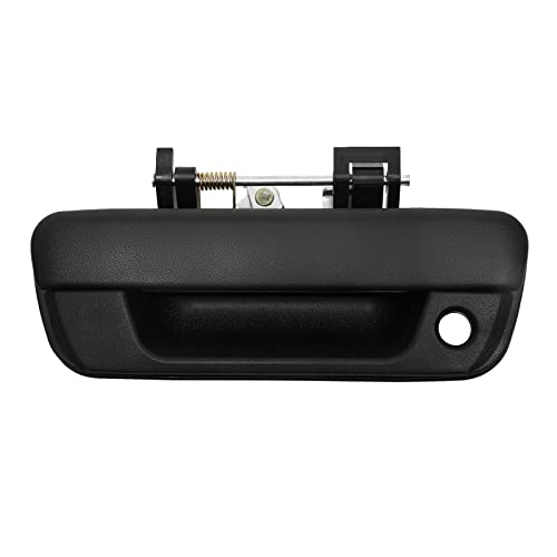 Gledewen Tailgate Handle Exterior Rear Textured with Keyhole, Compatible with 2004-2012 Chevy Colorado & GMC Canyon & Isuzu i-280 / i-290 / i-350 / i-370 Replace# 80584, GM1915118