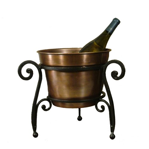 Pomeroy Collection Chiller/ice Bucket, one size, antique copper, black