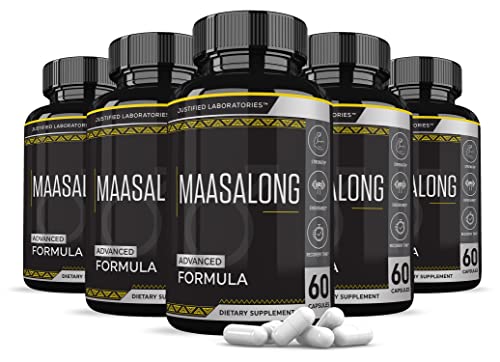 (5 Pack) Maasalong All Natural Advanced Men’s Health Masalong Formula 300 Capsules