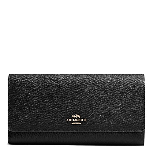 Trifold Wallet un Crossgrain leather, Color Black. Style No. 53754 LIBLK