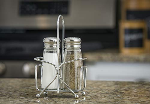 Salt and Pepper Shaker Set with Rack | The Storepaperoomates Retail Market - Fast Affordable Shopping