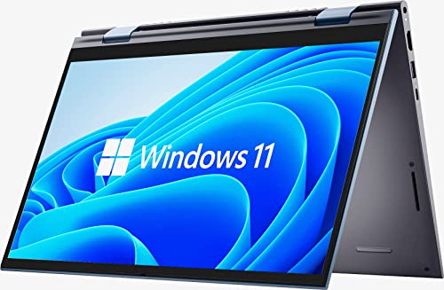 [Windows 11 Pro] 2021 Newest Dell Inspiron 7415 2-in-1 Touch-Screen Laptop, 14″ Full HD, AMD Ryzen 5 5500U (6-core), 16GB RAM, 256GB PCIe SSD, HDMI, WiFi-6, Webcam, FP Reader, Backlit KB, Blue