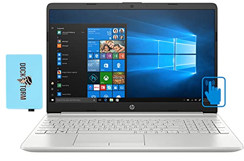 HP 15 Business Laptop 15.6″ HD Touchscreen 11th Gen (Intel i5-1135G7 4-Core, 16GB RAM, 512GB PCIe SSD, Intel Iris Xe, (1366×768), WiFi 5, Bluetooth 4.2, HD Webcam, SD Card, Win 11 Pro) w/Hub