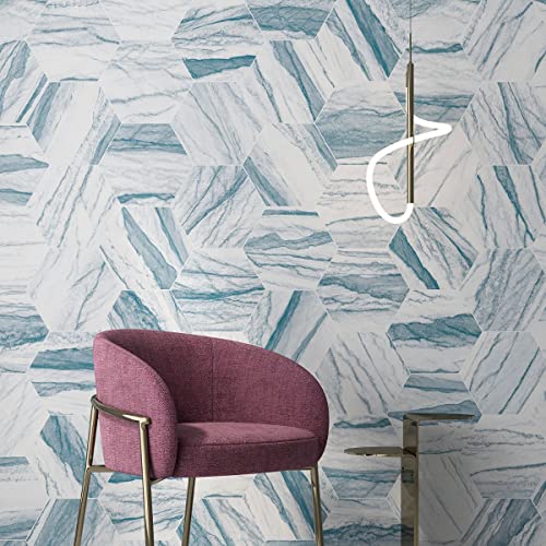 Ivy Hill Tile Macauba Hex Azur 4 in. x 0.43 in. Matte Porcelain Floor and Wall Tile Sample | The Storepaperoomates Retail Market - Fast Affordable Shopping