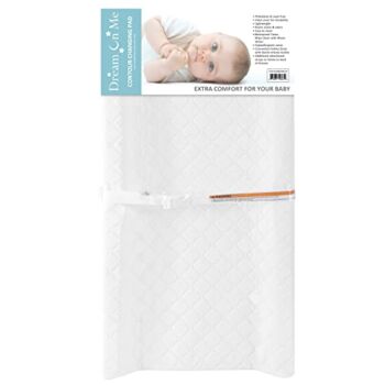 Dream On Me Two Sided Contour Changing Pad 2022, White, Lightweight with Non Skid Bottom, Convenient Safety Strap, Waterproof Vinyl Cover, Phthalate | The Storepaperoomates Retail Market - Fast Affordable Shopping