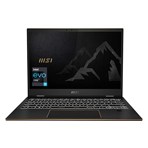 MSI Summit E13 Flip Evo Professional Laptop: 13″ IPS-Level Touch Screen, Intel core i7-1185G7, Iris Xe, 16GB RAM, 512GB NVMe SSD, Win10 Home, Ink Black (A11MT-023)