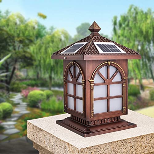 XMFXIAO Solar Home Outdoor Post Lights Villa Garden Patio Lights Park Decoration Lawn Lamp Chinese Style Waterproof Lighting Device Community Landscape Street Lamp | The Storepaperoomates Retail Market - Fast Affordable Shopping