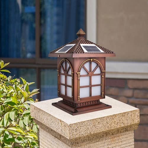 XMFXIAO Solar Home Outdoor Post Lights Villa Garden Patio Lights Park Decoration Lawn Lamp Chinese Style Waterproof Lighting Device Community Landscape Street Lamp | The Storepaperoomates Retail Market - Fast Affordable Shopping