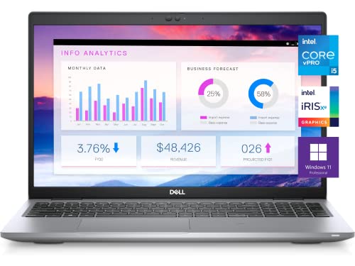 Dell Newest Latitude 5520 Business Laptop, 15.6″ FHD IPS Anti-Glare Display, i5-1145G7 vPro, 16GB RAM, 512GB SSD, IR Camera, Backlit Keyboard, WiFi 6, Thunderbolt 4, Win 11 Pro