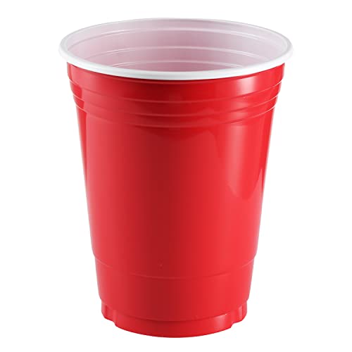 18 oz Red Plastic Cups, [180 Pack] Large Cups, Party Cup Disposable Cup Big Birthday Party Cups | The Storepaperoomates Retail Market - Fast Affordable Shopping