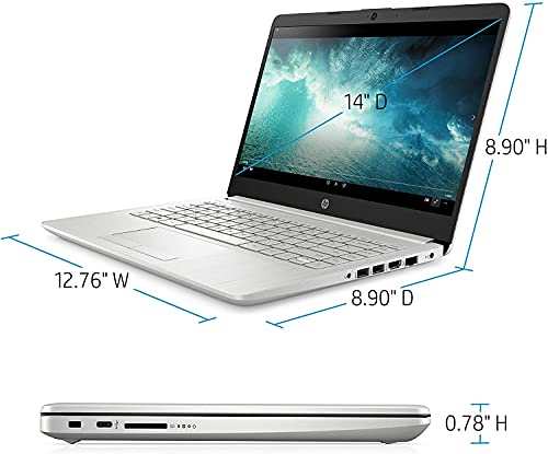 HP 2021 14″ Diagonal HD（1366 x 768） Laptop PC, AMD Ryzen 3 3250U Processor, AMD Radeon Graphics, 4GB SDRAM, 128GB SSD, 802.11ac, Bluetooth 4.2, HDMI, Windows 10, Silver W/ Valinor Accessories | The Storepaperoomates Retail Market - Fast Affordable Shopping
