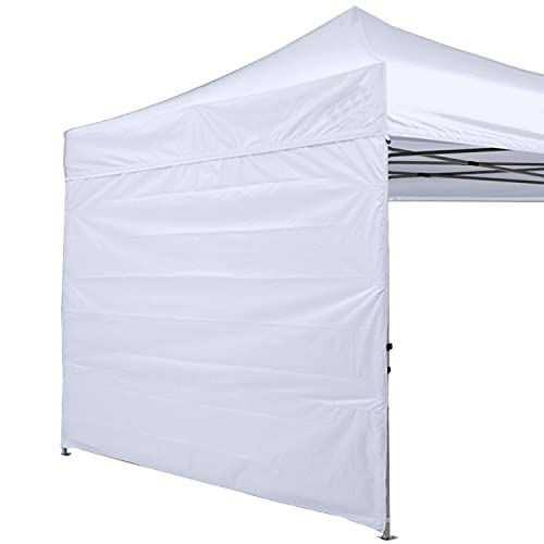 ABCCANOPY Instant Canopy SunWall 10×10 FT, 1 Pack Sidewall Only, White
