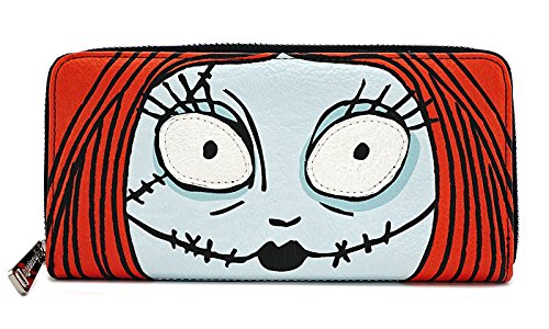 Loungefly The Nightmare Before Christmas Sally Face And Dress 2-Sided Zip Wallet