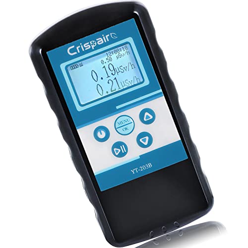 Crispaire Nuclear Radiation Detector 2022 Latest Geiger Counter Dosage Alarm Device Dosimeter Monitor Portable Digital Meter High Sensitivity (2022 Upgraded Version)