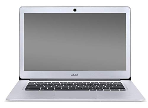 Acer Chromebook 14, Aluminum, 14-inch Full HD, Intel Celeron Quad-Core N3160, 4GB LPDDR3, 32GB, Chrome, CB3-431-C5FM, (Silver) – (Renewed)
