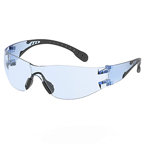 Dison Safety Glasses,Anti Fog UV Protection Impact Wear Resistant ,Eye Protection,Safety glasses for Men & Women (blue)
