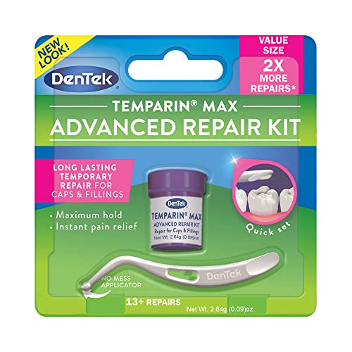 Dentek Temparin Max Repair Kit, 13+ Repairs, 2.64 Grams (Pack of 6)
