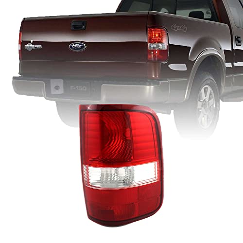 UPPARTS Tail Light Assembly Replacement For 2004 2005 2006 2007 2008 Ford F150 Passenger Side – DOT, ISO Compliant – Includes Lens and Housing – Direct Fitment – Rear Brake Light Replacement