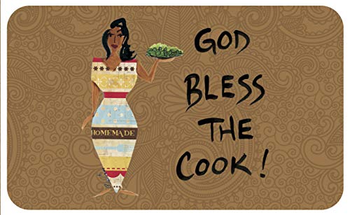 Shades of Color God Bless The Cook, Floor Mat (IFM108) | The Storepaperoomates Retail Market - Fast Affordable Shopping