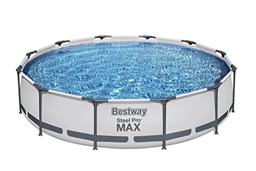 Bestway Steel Pro MAX Above Ground Frame Pools | 12′ x 30″ | Set Includes Pool & Filter Pump