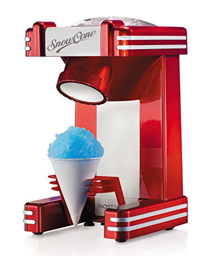 Nostalgia Retro Table-Top Snow Cone Maker, Vintage Shaved Ice Machine Includes 1 Reusable Plastic Cup, Retro Red | The Storepaperoomates Retail Market - Fast Affordable Shopping