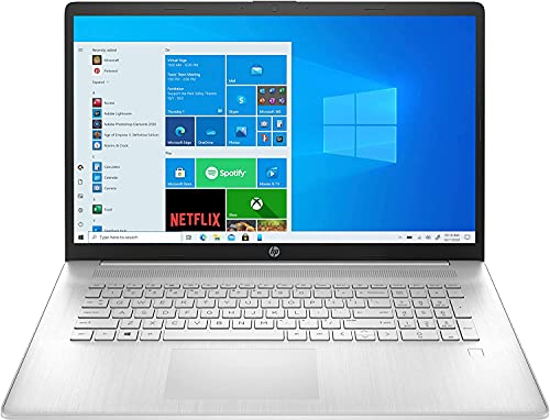 HP 17.3inch FHD IPS Premium Laptop | AMD Ryzen 5 5500U Six-Core | 12GB DDR4 | 512GB SSD | Windows 10 Home in S Mode | with Laptop Stand Bundle Silver