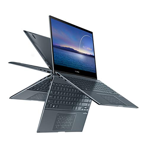 ASUS ZenBook Flip 13 Ultra Slim 2-in-1 Laptop, 13.3” FHD Touchscreen Display, Intel Core i7-1065G7 Processor, 16GB RAM, 512GB PCIe SSD, Thunderbolt 3, Windows 10 Pro, Pine Grey, UX363JA-XB71T