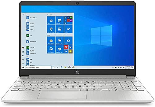HP 15.6″ HD Touchscreen LED Laptop PC, Intel Core i3-1005G1 Processor, 8GB RAM, 128GB SSD, Wi-Fi 5, HDMI, Webcam, Bluetooth, Windows 10 S, Natural Silver, W/Silmarils Travel Accessories