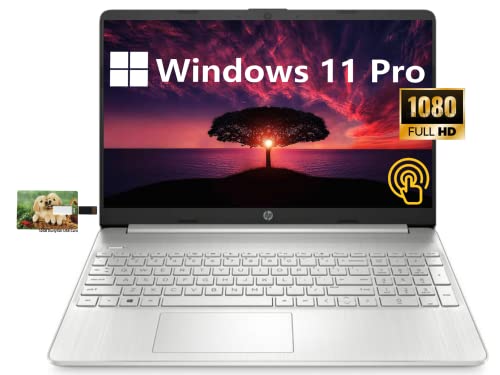 HP 15.6″ FHD Touchscreen IPS Display Business Laptop, Intel Core i5-1135G7, Windows 11 Pro, 16GB RAM 512GB SSD, Intel Iris Xe Graphics, HDMI, Webcam, WiFi, 32GB Durlyfish USB Card