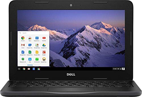 Dell Inspiron 11.6″ HD Chromebook, Intel Dual-Core Celeron N3060 up to 2.48GHz, 4GB RAM, HDMI, USB 3.0, Bluetooth, 802.11ac, HD Webcam, Chrome OS – Black (32GB eMMC)