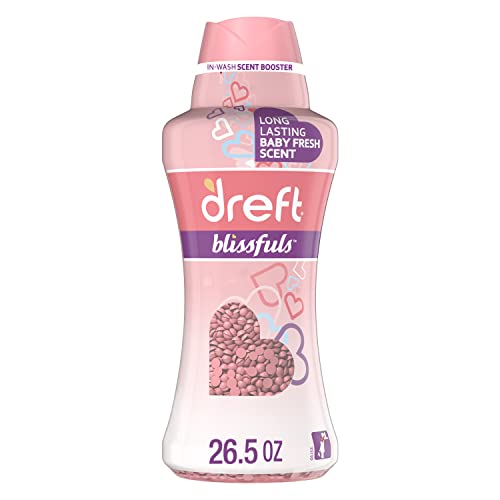 Dreft Blissfuls Laundry Scent Booster Beads for Washer, Baby Fresh Scent, 26.5 oz