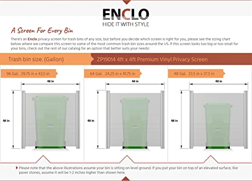 Enclo Privacy Screens ZP19014 No Dig Premium Vinyl Privacy Fence Screen Kit, 48″ W x 48″ H, 2 Panels, White, Unassembled | The Storepaperoomates Retail Market - Fast Affordable Shopping