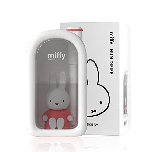 Mipow X Miffy Cool Mist Humidifier – Ultrasonic Quiet Humidifiers, Mini Cute Humidifier with Night Light, 380ml Humidifiers for Bedroom/Babies Nursery/Office