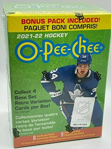 2021-22 NHL O-Pee-Chee OPC Hockey Factory Sealed Blaster Box 72 Cards made by Upper Deck 9 Packs of 8 Cards per Pack. Look for Rookie Cards from an amazing rookie class such as Trevor Zegras, Jeremy Swayman, Cole Caufield, Spencer Knight, Alex Newhook, Qu | The Storepaperoomates Retail Market - Fast Affordable Shopping